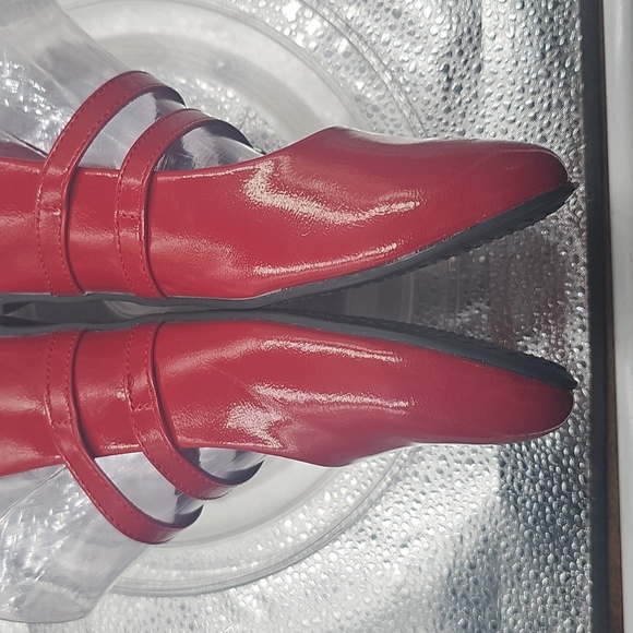 J No Boundaries Red Patent Mary Jane Flats Sz 9.5 Stylish And Comfortable - Picture 7 of 9